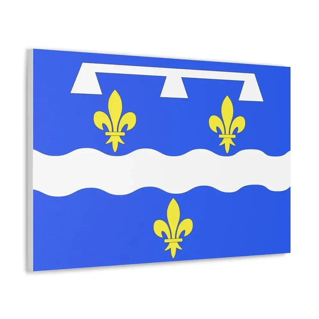 Flag of Loiret France 2 - Canvas Wall Art - The Sticker Space