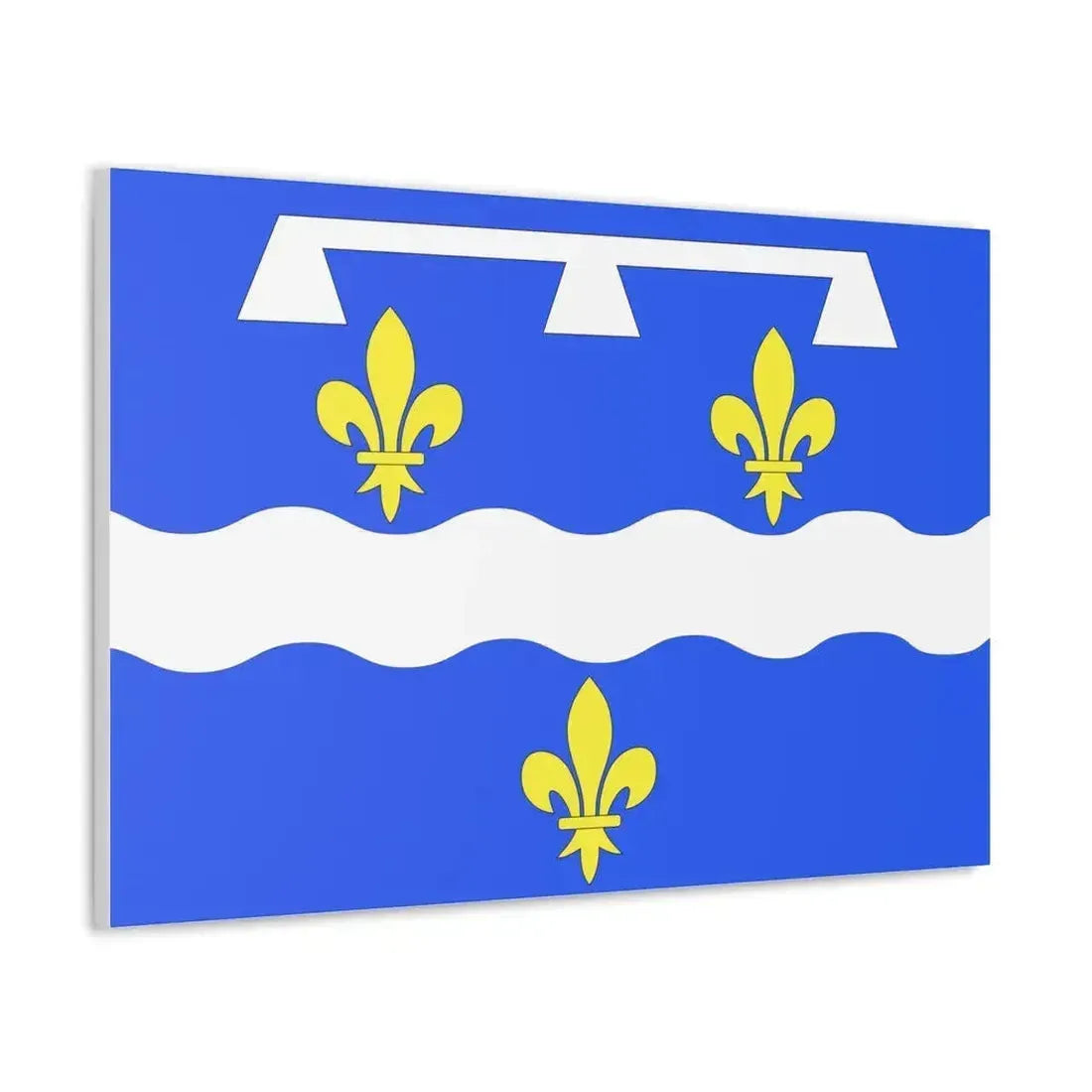 Flag of Loiret France 2 - Canvas Wall Art - The Sticker Space