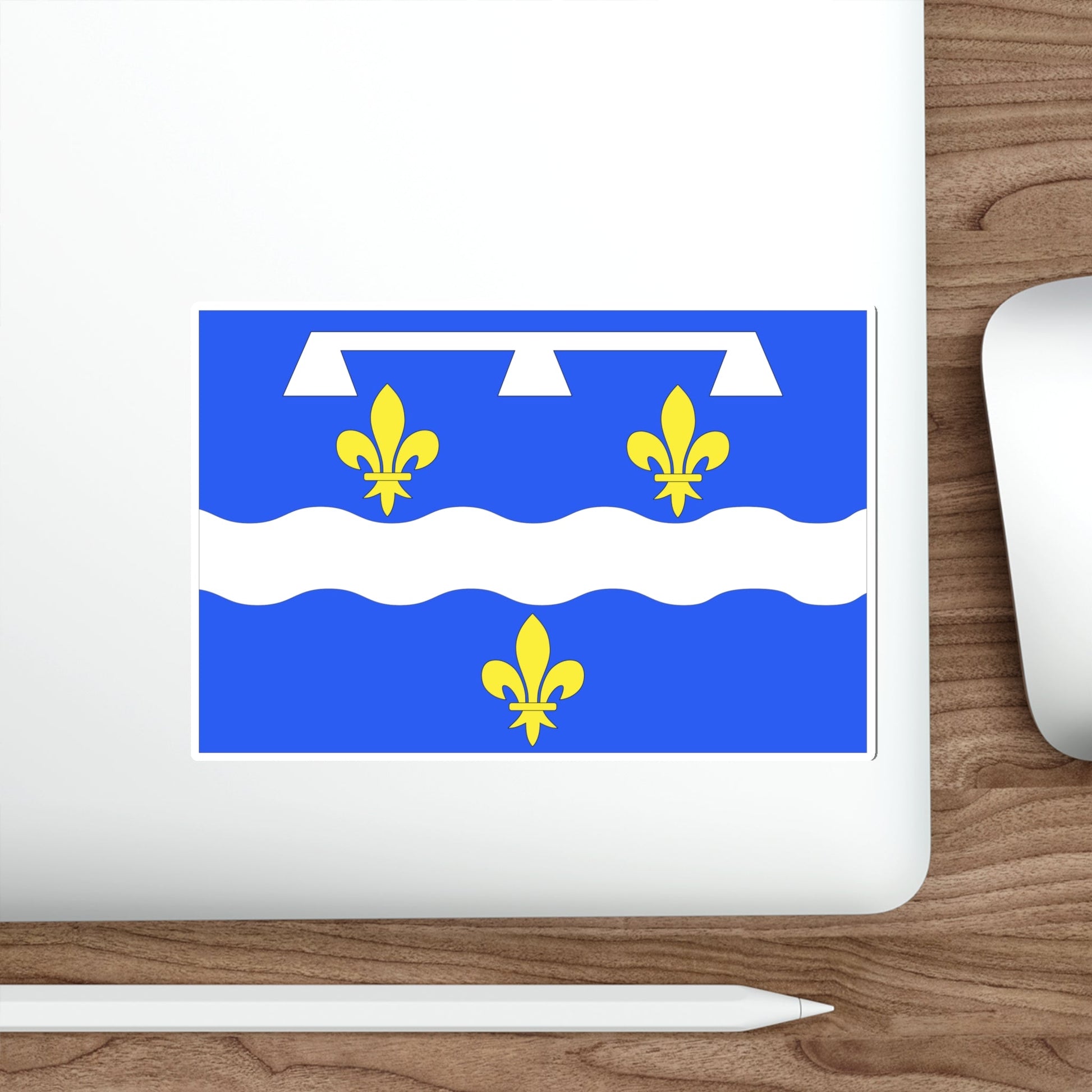 Flag of Loiret France 2 STICKER Vinyl Die-Cut Decal-The Sticker Space