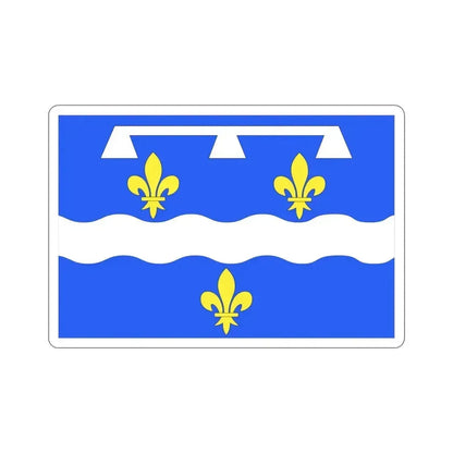 Flag of Loiret France 2 STICKER Vinyl Die-Cut Decal 4 Inch - The Sticker Space