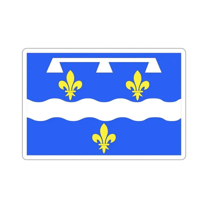 Flag of Loiret France 2 STICKER Vinyl Die-Cut Decal 4 Inch - The Sticker Space