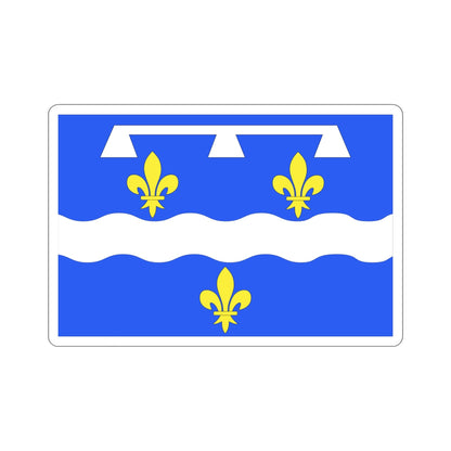 Flag of Loiret France 2 STICKER Vinyl Die-Cut Decal-5 Inch-The Sticker Space