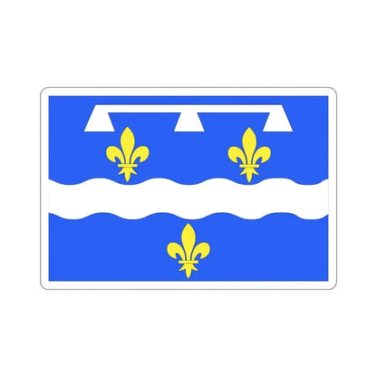 Flag of Loiret France 2 STICKER Vinyl Die-Cut Decal 5 Inch - The Sticker Space