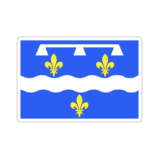 Flag of Loiret France 2 STICKER Vinyl Die-Cut Decal-6 Inch-The Sticker Space