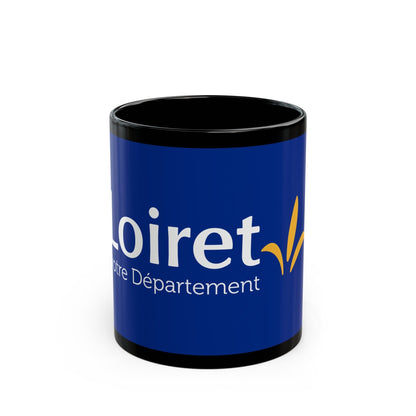 Flag of Loiret France - Black Coffee Mug-11oz-The Sticker Space