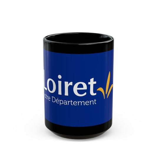 Flag of Loiret France - Black Coffee Mug-15oz-The Sticker Space