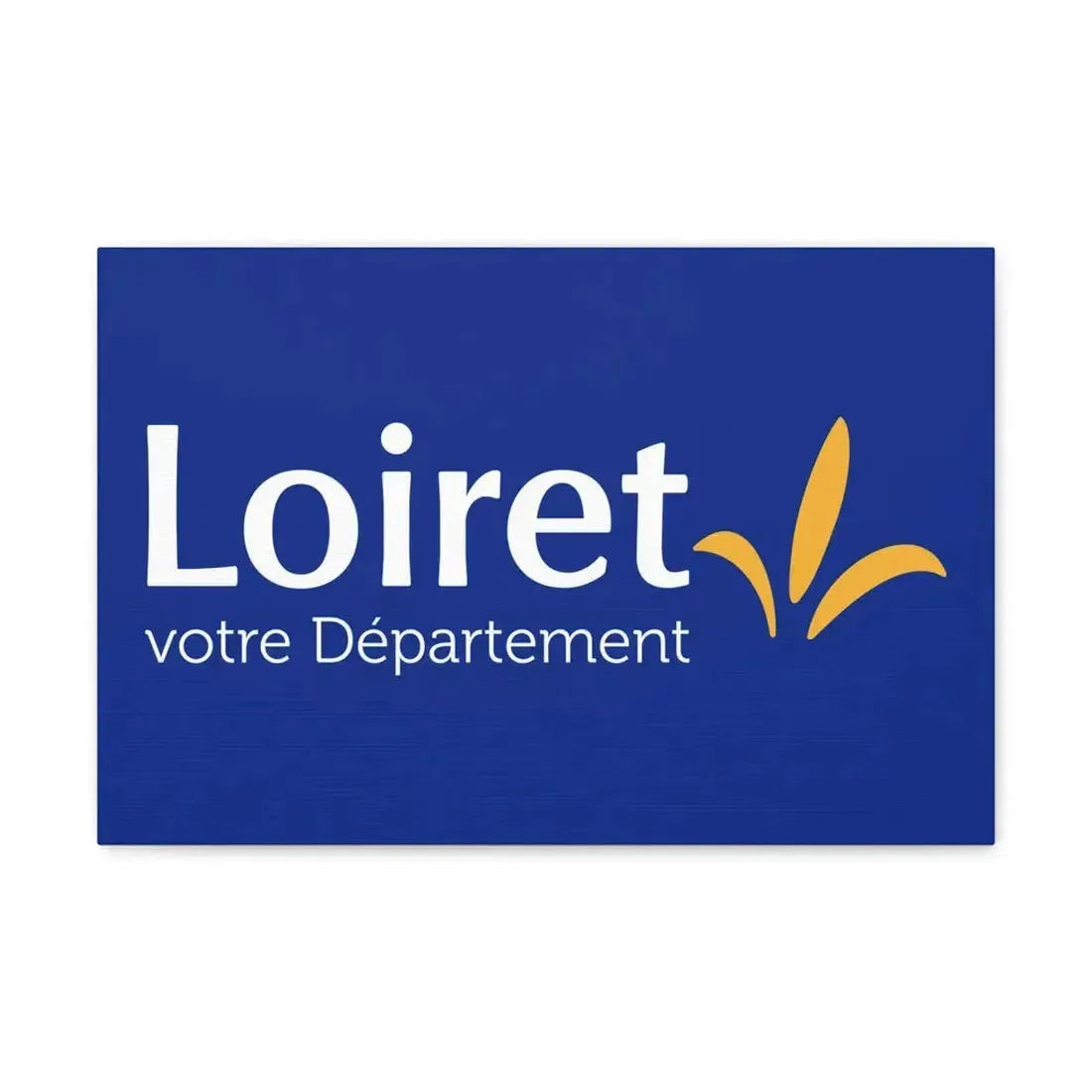 Flag of Loiret France - Canvas Wall Art 18″ x 12″ 1.25" - The Sticker Space