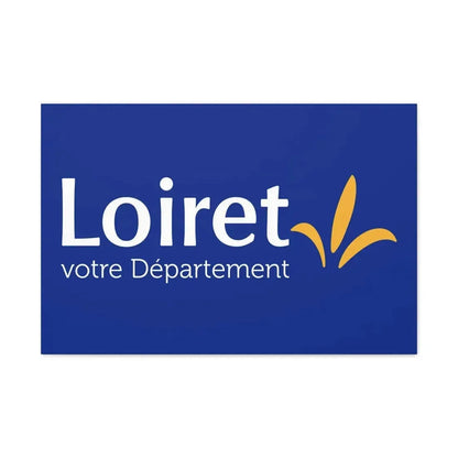 Flag of Loiret France - Canvas Wall Art 30" x 20" 1.25" - The Sticker Space