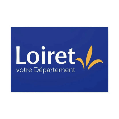 Flag of Loiret France - Canvas Wall Art 36" x 24" 1.25" - The Sticker Space
