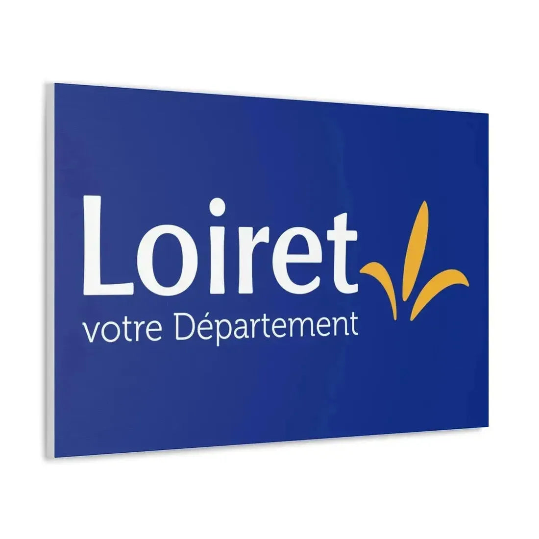 Flag of Loiret France - Canvas Wall Art - The Sticker Space