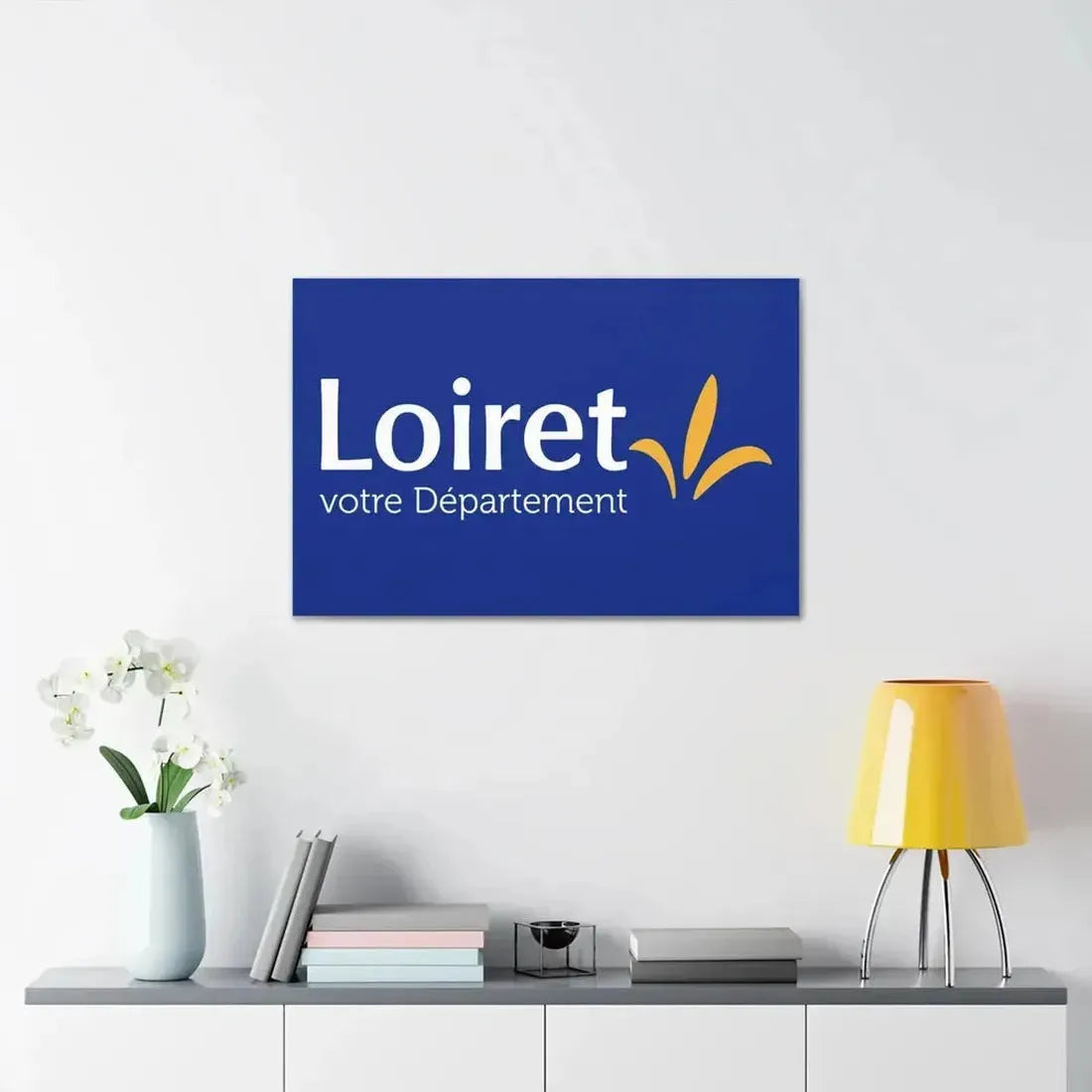 Flag of Loiret France - Canvas Wall Art - The Sticker Space
