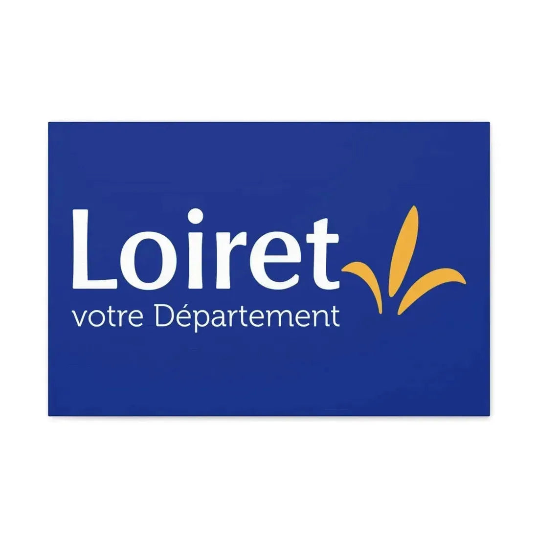 Flag of Loiret France - Canvas Wall Art - The Sticker Space