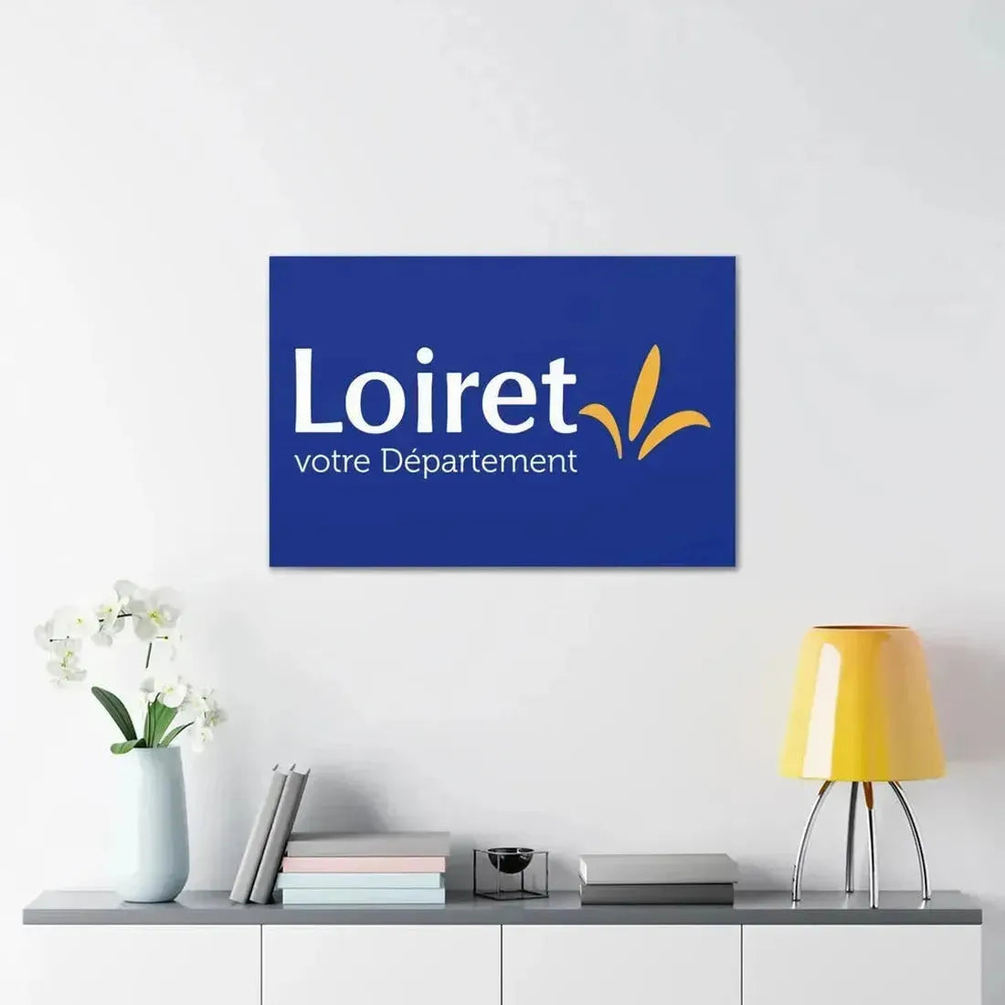 Flag of Loiret France - Canvas Wall Art - The Sticker Space