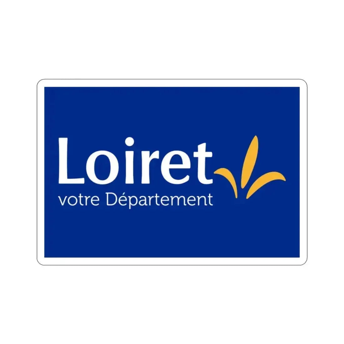 Flag of Loiret France STICKER Vinyl Die-Cut Decal 2 Inch - The Sticker Space