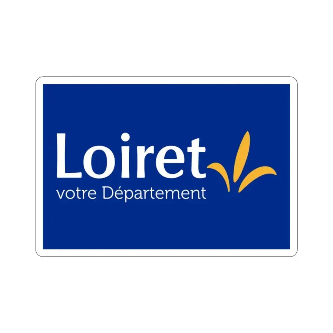 Flag of Loiret France STICKER Vinyl Die-Cut Decal 2 Inch - The Sticker Space