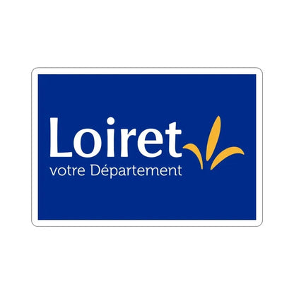 Flag of Loiret France STICKER Vinyl Die-Cut Decal 3 Inch - The Sticker Space