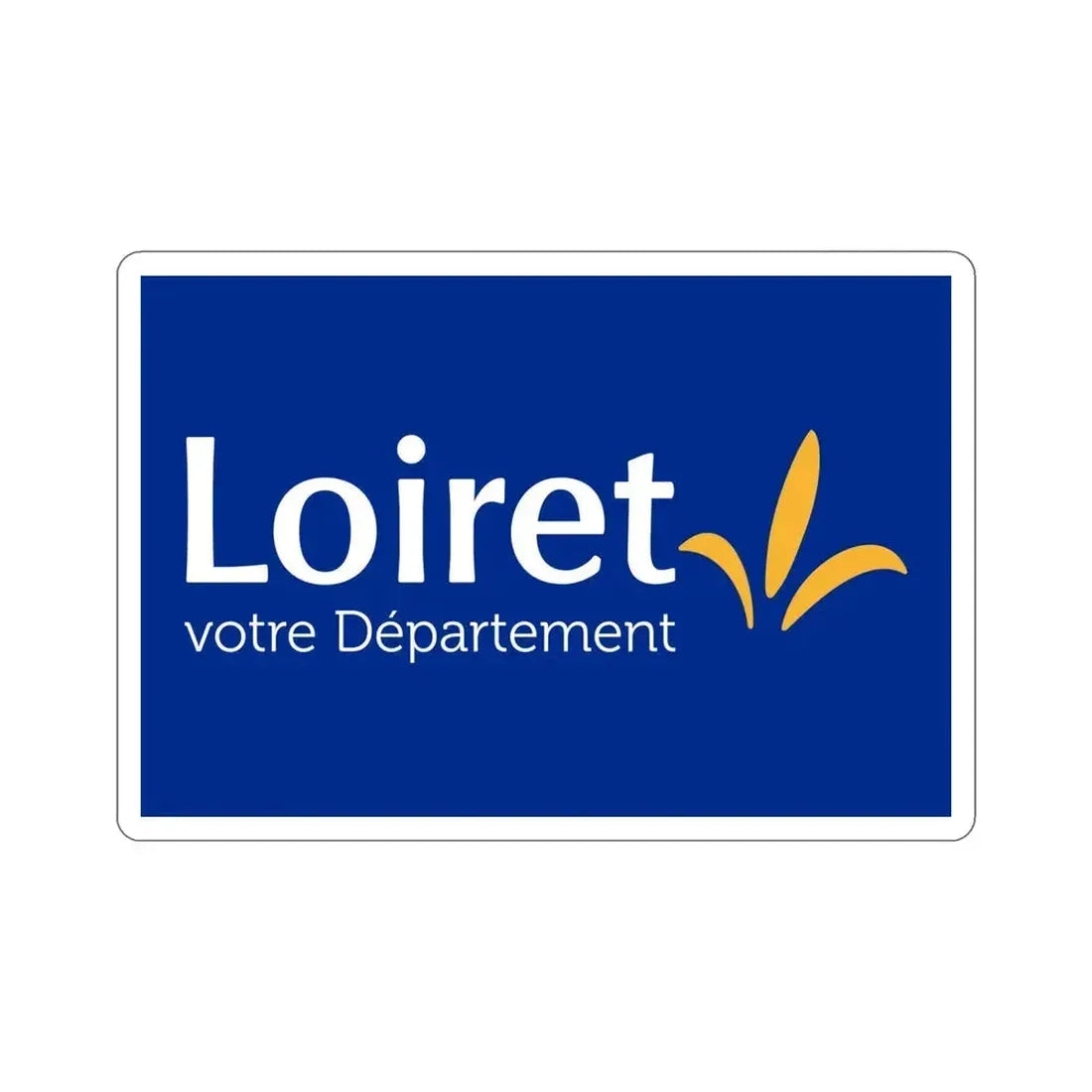 Flag of Loiret France STICKER Vinyl Die-Cut Decal 5 Inch - The Sticker Space