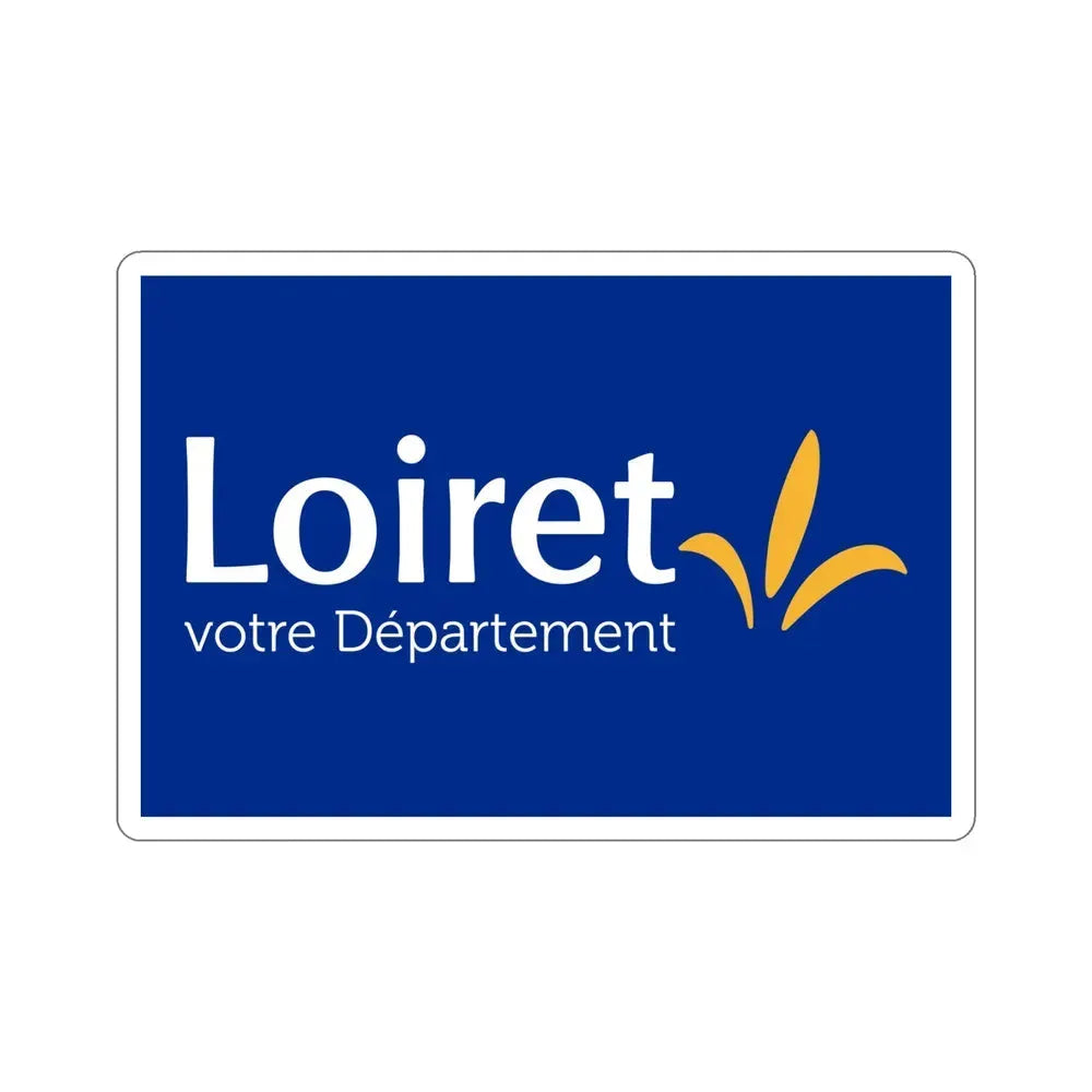 Flag of Loiret France STICKER Vinyl Die-Cut Decal 6 Inch - The Sticker Space