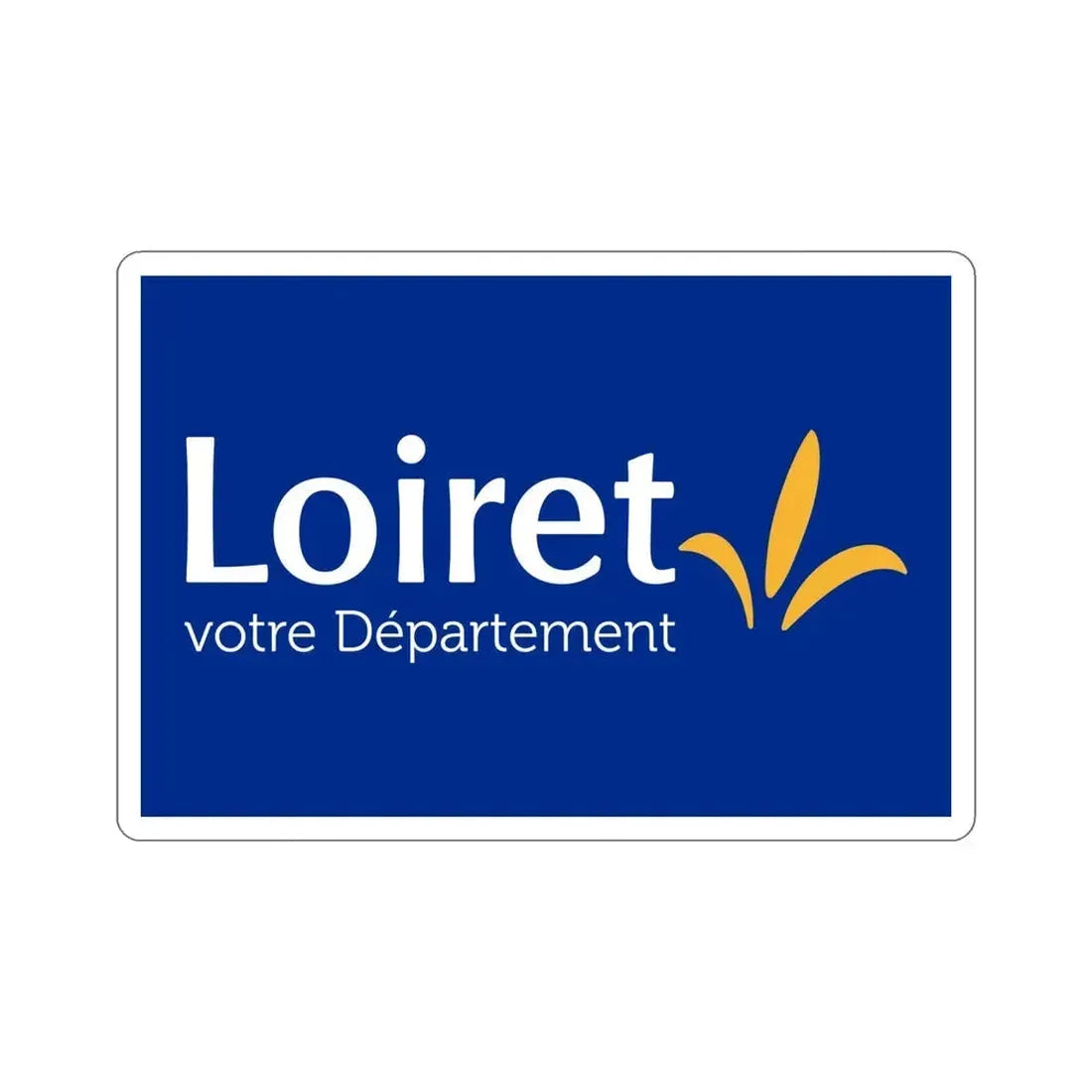 Flag of Loiret France STICKER Vinyl Die-Cut Decal 6 Inch - The Sticker Space