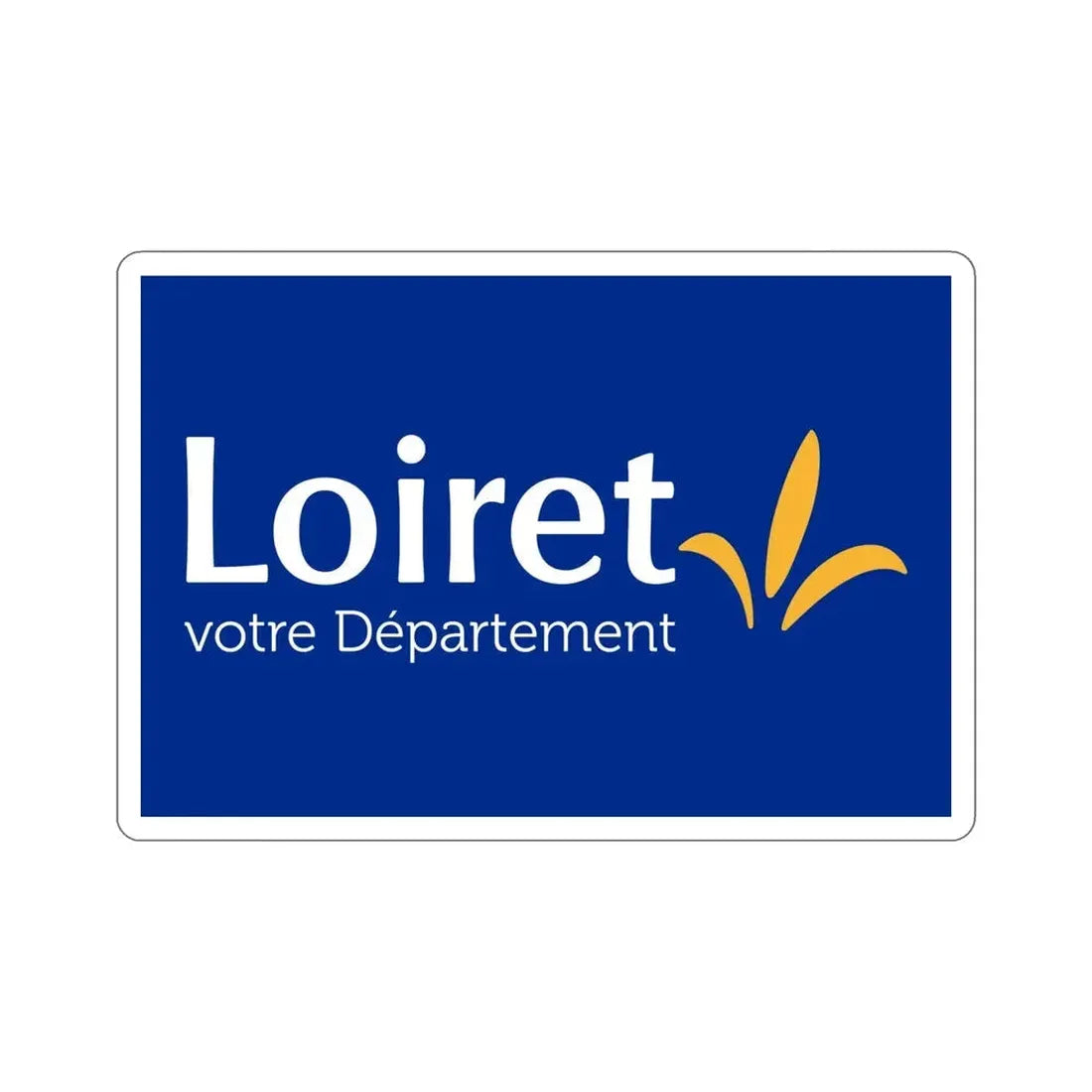 Flag of Loiret France STICKER Vinyl Die-Cut Decal - The Sticker Space