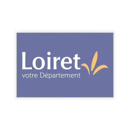 Flag of Loiret France - STICKER Vinyl Kiss-Cut Decal 6 Inch Transparent - The Sticker Space