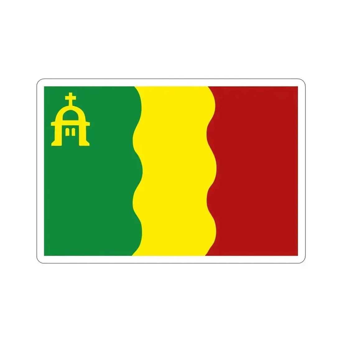 Flag of Loiza Puerto Rico STICKER Vinyl Die-Cut Decal 5 Inch - The Sticker Space