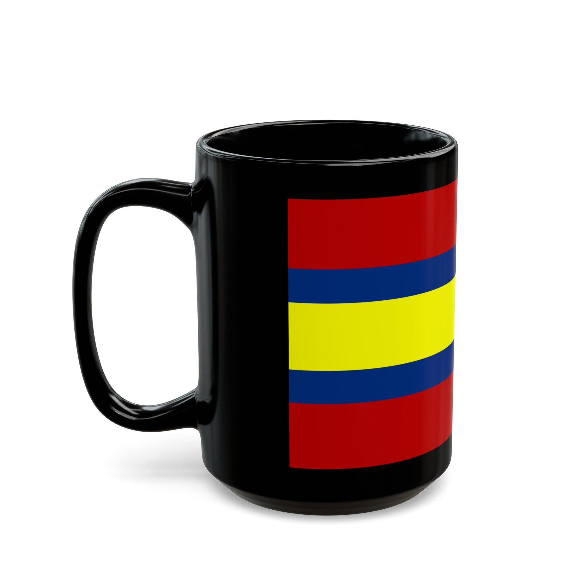 Flag of Loja Ecuador - Black Coffee Mug-The Sticker Space