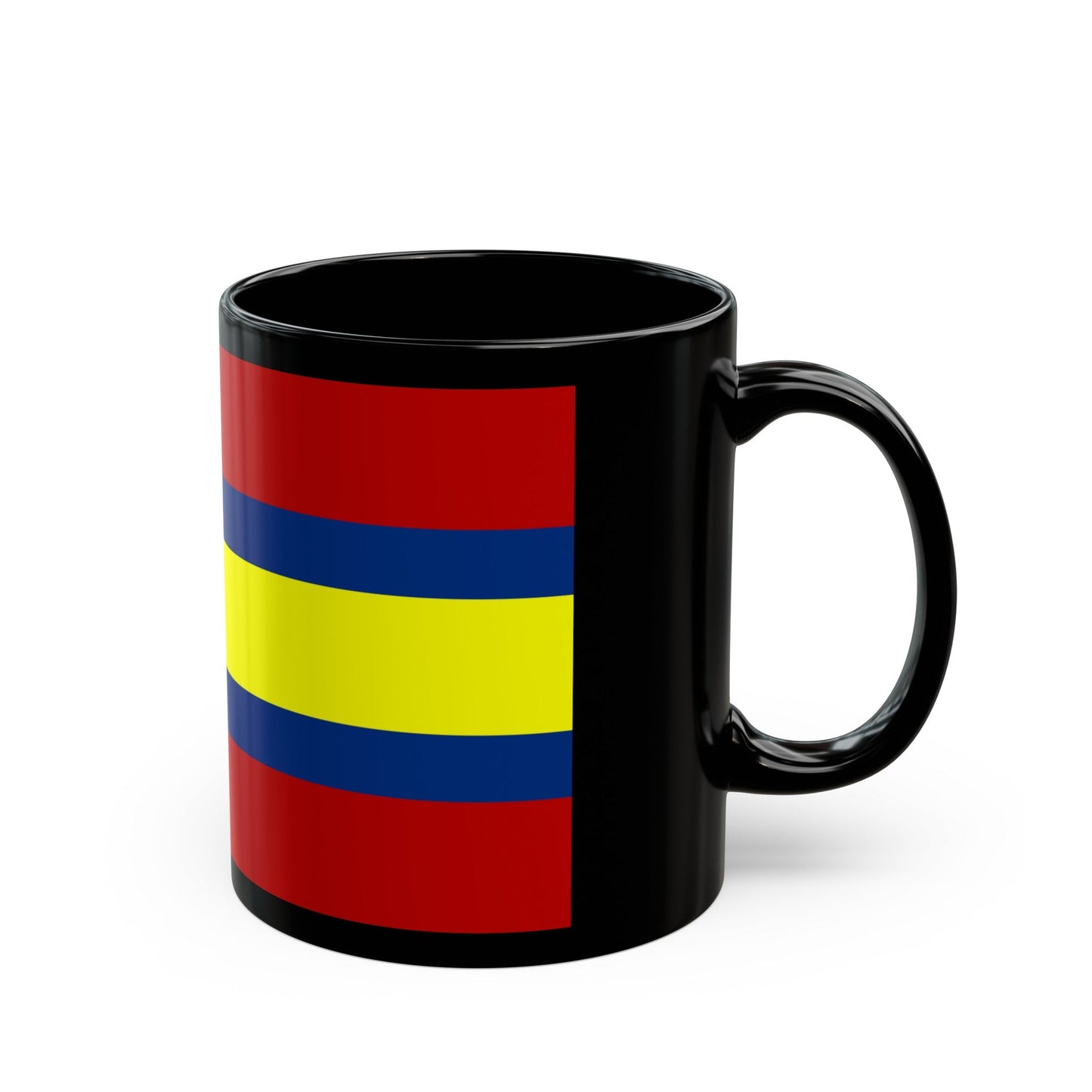 Flag of Loja Ecuador - Black Coffee Mug-The Sticker Space