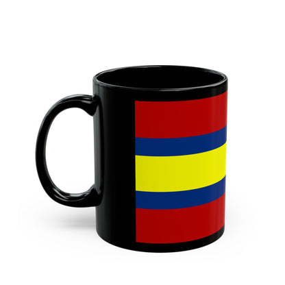 Flag of Loja Ecuador - Black Coffee Mug-The Sticker Space