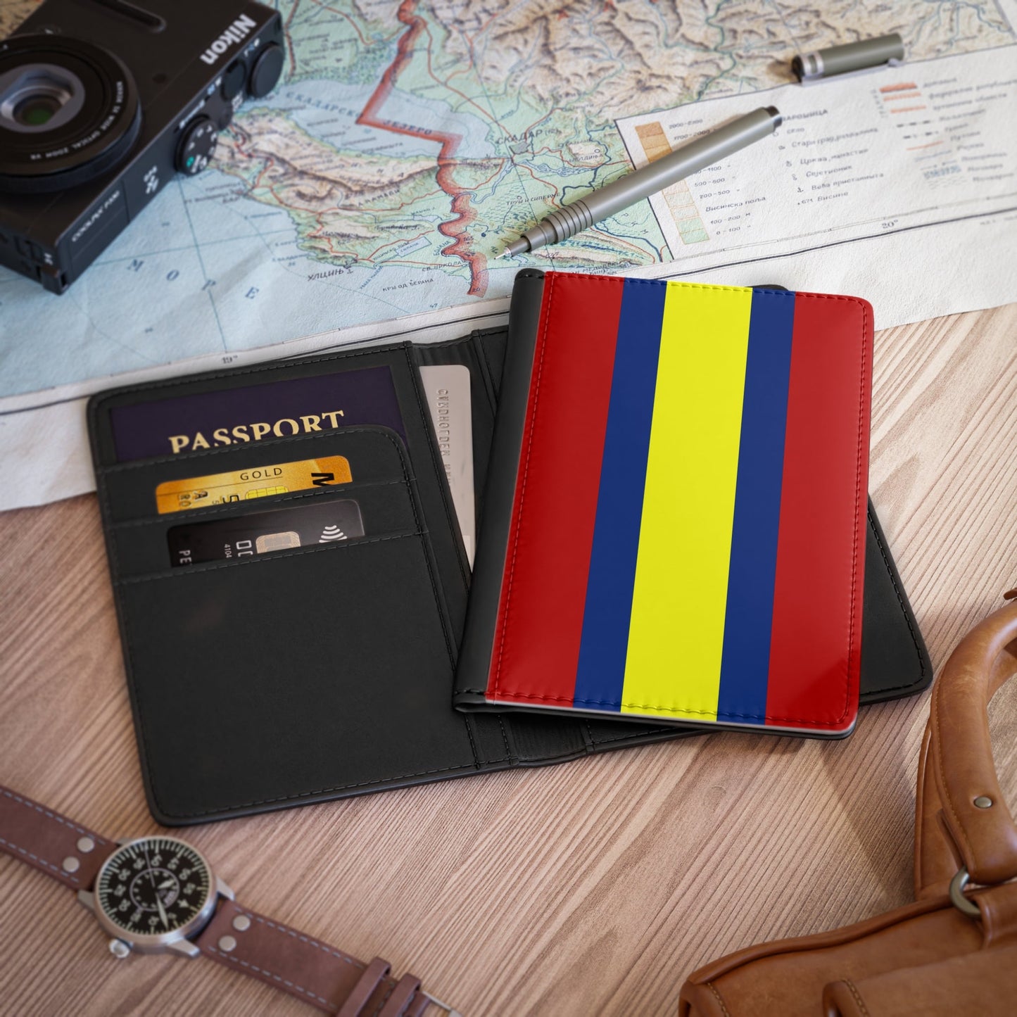 Flag of Loja Ecuador - Passport Holder-3.9" x 5.8"-The Sticker Space