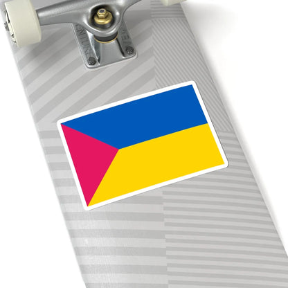 Flag of Lokhvytsia raion (Ukraine) STICKER Vinyl Kiss-Cut Decal - The Sticker Space