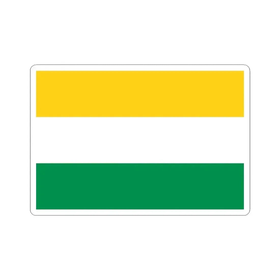 Flag of Lomas de Sargentillo (Ecuador) STICKER Vinyl Kiss-Cut Decal 3 Inch White - The Sticker Space