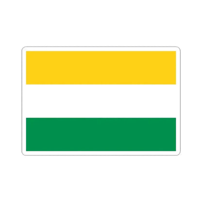 Flag of Lomas de Sargentillo (Ecuador) STICKER Vinyl Kiss-Cut Decal 3 Inch White - The Sticker Space