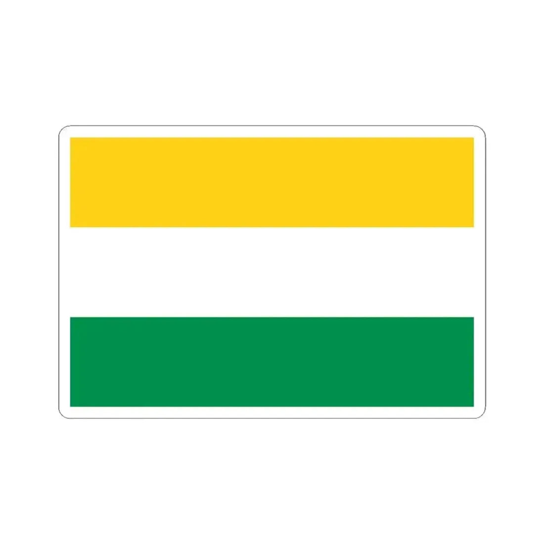 Flag of Lomas de Sargentillo (Ecuador) STICKER Vinyl Kiss-Cut Decal 4 Inch White - The Sticker Space