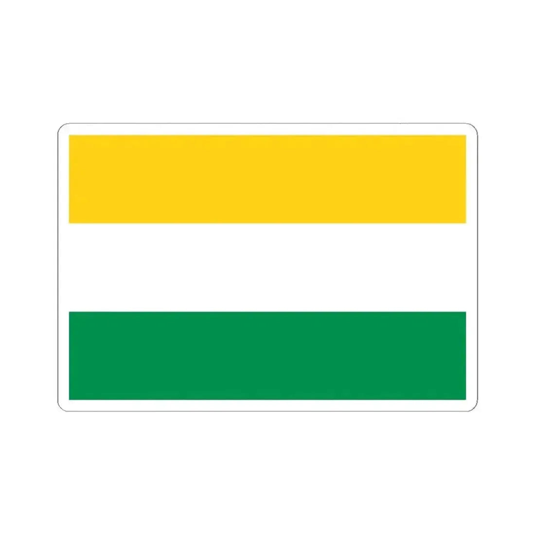 Flag of Lomas de Sargentillo (Ecuador) STICKER Vinyl Kiss-Cut Decal 6 Inch White - The Sticker Space