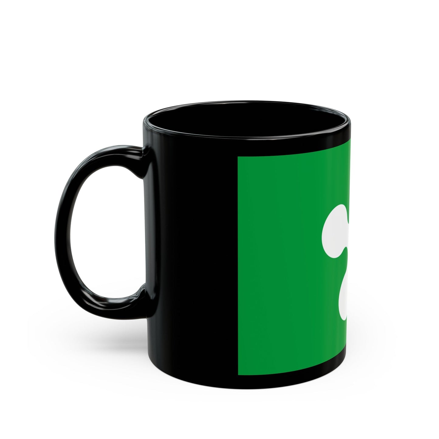 Flag of Lombardy Italy - Black Coffee Mug-The Sticker Space