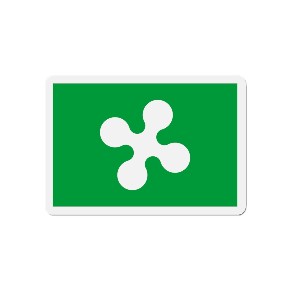 Flag of Lombardy Italy - Die-Cut Magnet-5" x 5"-The Sticker Space