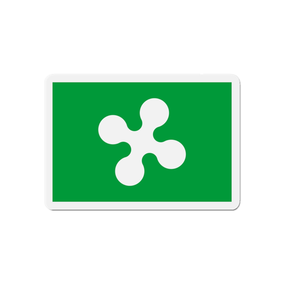 Flag of Lombardy Italy - Die-Cut Magnet-6 × 6"-The Sticker Space