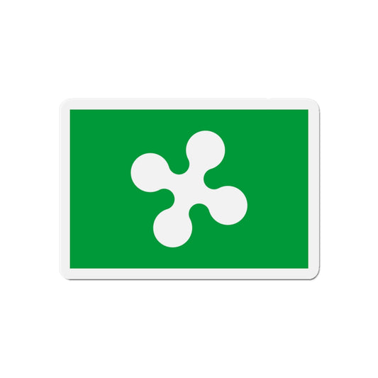 Flag of Lombardy Italy - Die-Cut Magnet-6 × 6"-The Sticker Space