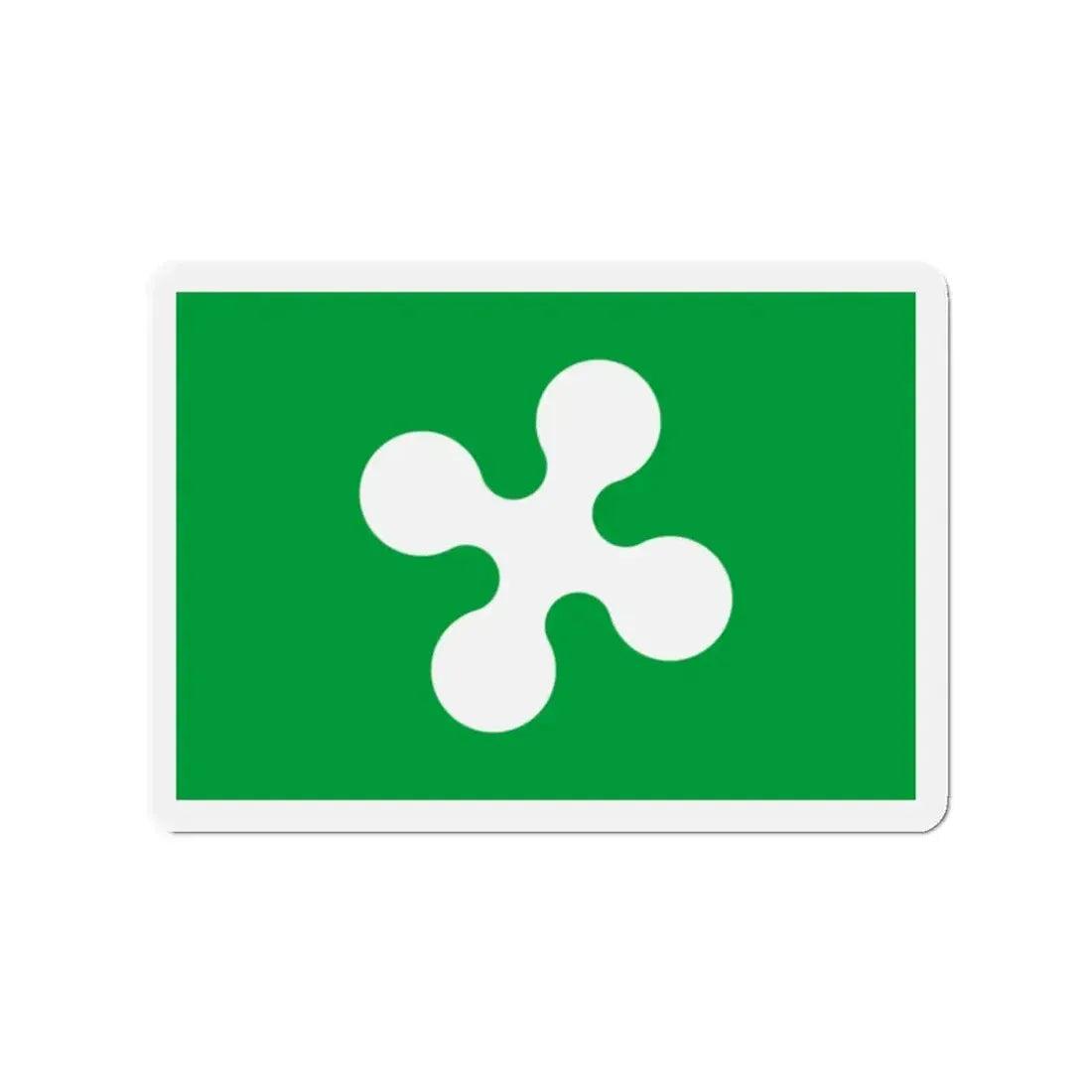 Flag of Lombardy Italy - Refrigerator Magnet 2 Inch - The Sticker Space