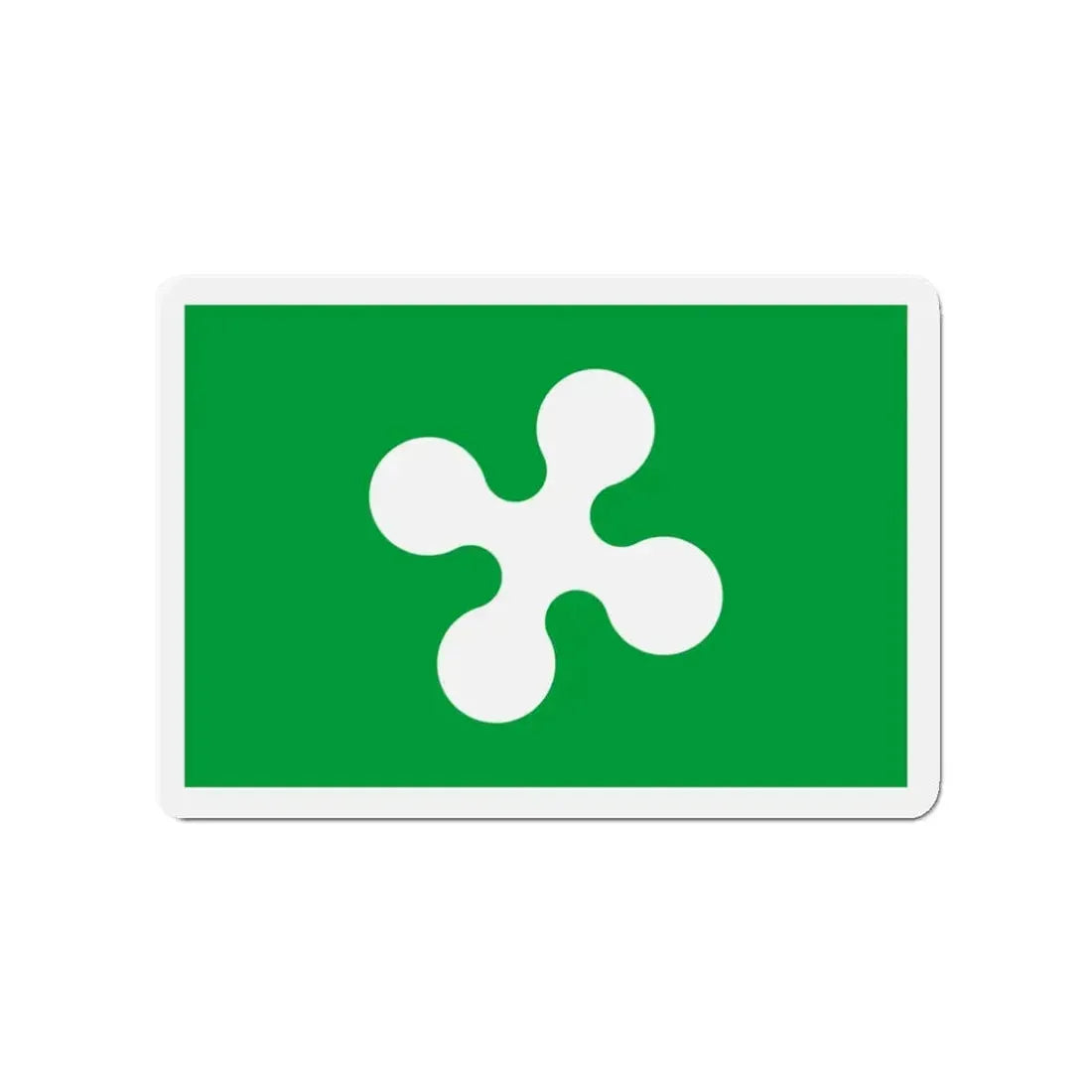 Flag of Lombardy Italy - Refrigerator Magnet 3 Inch - The Sticker Space