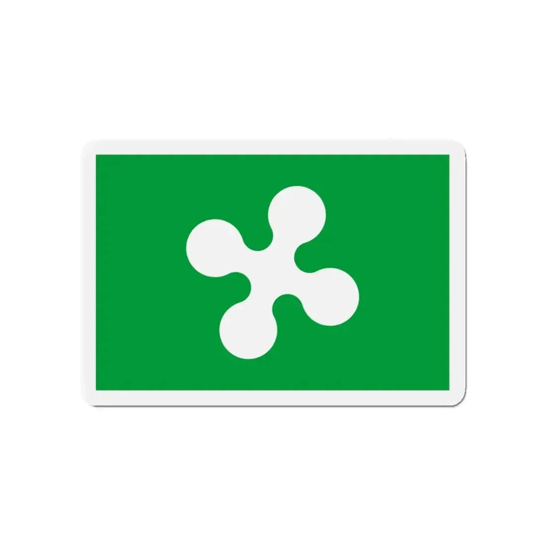 Flag of Lombardy Italy - Refrigerator Magnet 4 Inch - The Sticker Space