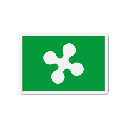 Flag of Lombardy Italy - Refrigerator Magnet 4 Inch - The Sticker Space