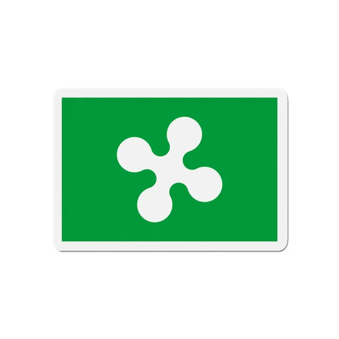 Flag of Lombardy Italy - Refrigerator Magnet 5 Inch - The Sticker Space