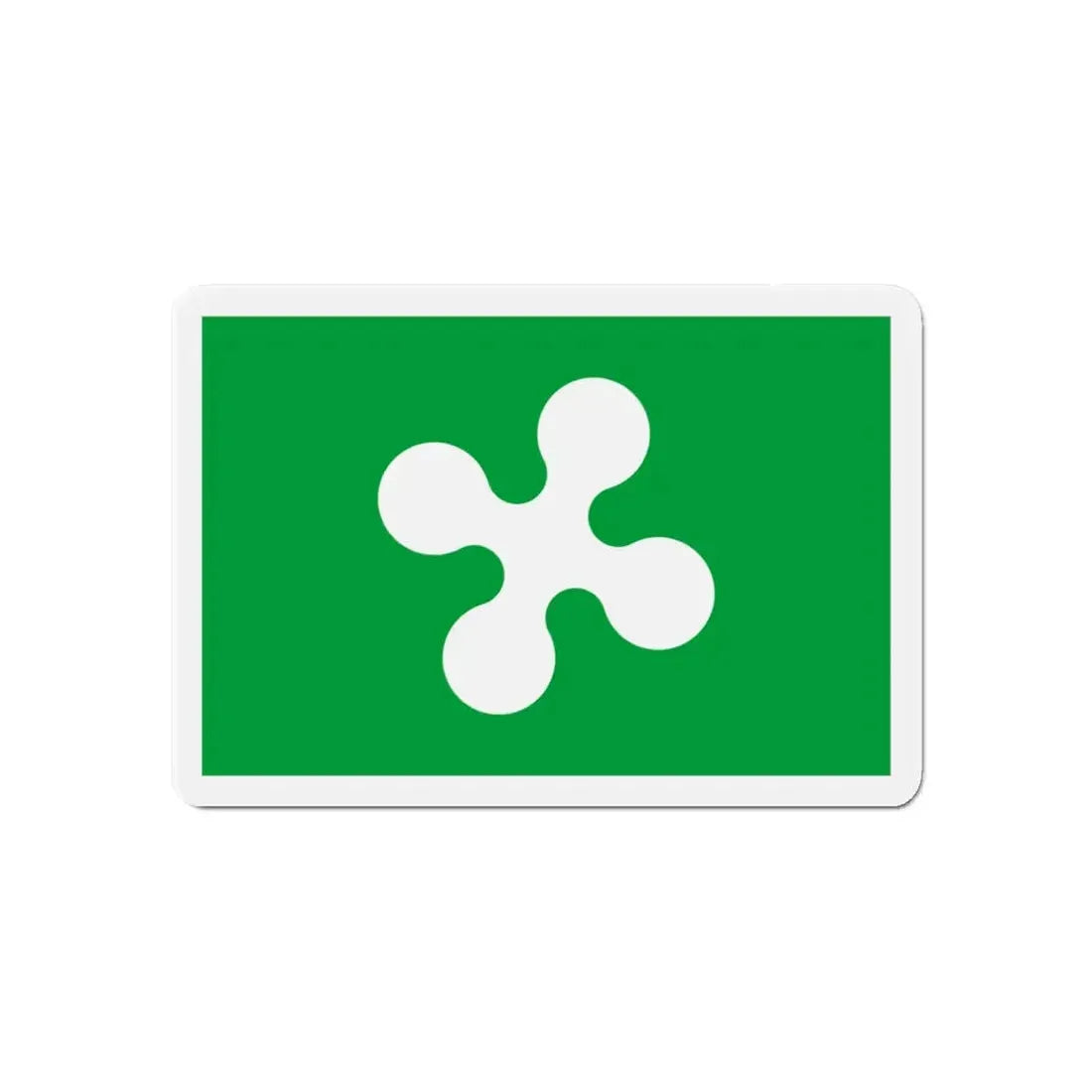 Flag of Lombardy Italy - Refrigerator Magnet 6 Inch - The Sticker Space