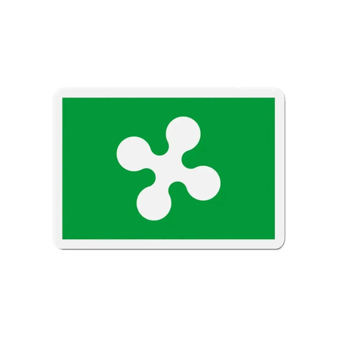 Flag of Lombardy Italy - Refrigerator Magnet - The Sticker Space