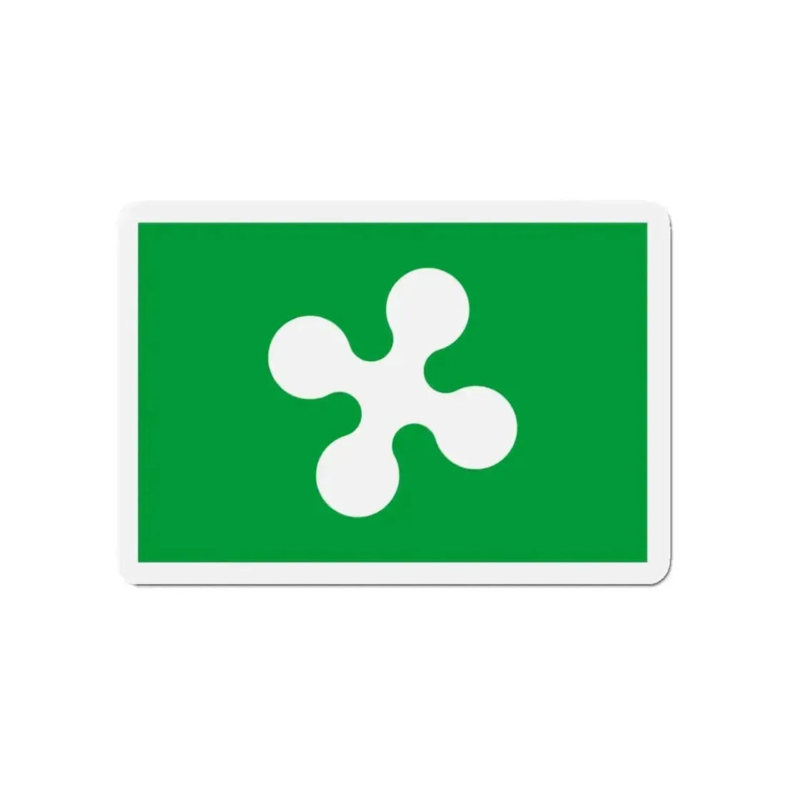 Flag of Lombardy Italy - Refrigerator Magnet - The Sticker Space