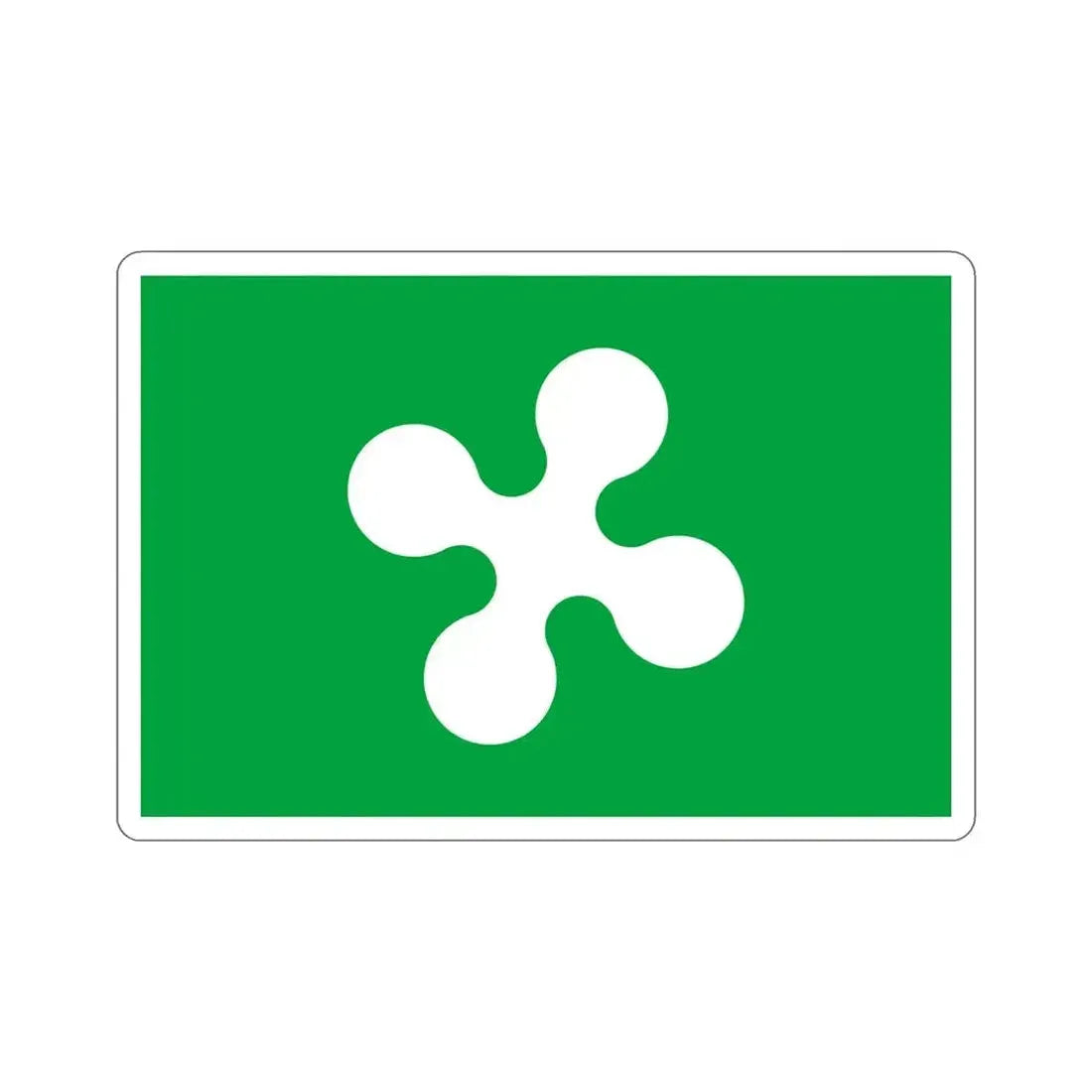 Flag of Lombardy Italy STICKER Vinyl Die-Cut Decal - The Sticker Space