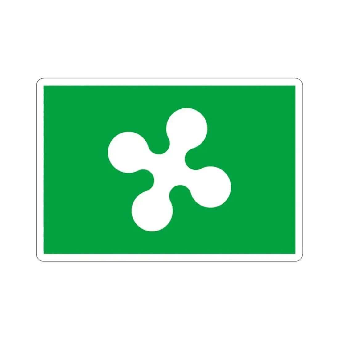 Flag of Lombardy Italy STICKER Vinyl Die-Cut Decal - The Sticker Space