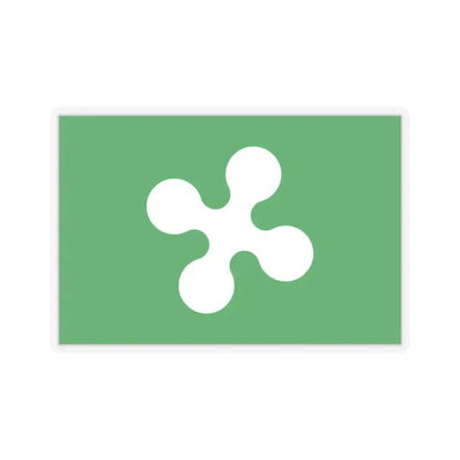 Flag of Lombardy Italy - STICKER Vinyl Kiss-Cut Decal 2 Inch Transparent - The Sticker Space